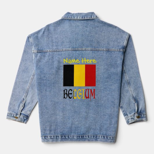 Personnalisation Jaune du drapeau belge (Verso)