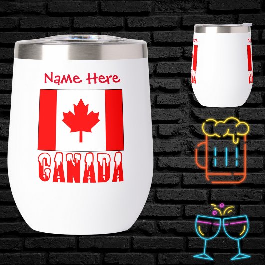 Personnalisation Rouge du Canada et Drapeau Canadi