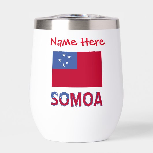 Personnalisation rouge du drapeau samoan (Avant)