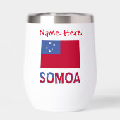 Personnalisation rouge du drapeau samoan (Arrière)