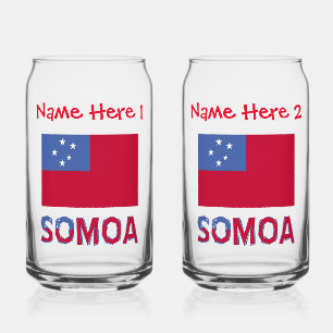 Personnalisation rouge du drapeau samoan 