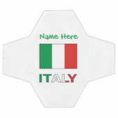 Personnalisation verte du drapeau italien en Itali (Plat)