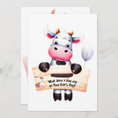 Personnalisé #1 Papa plaisanter Funny Vache Carte (Devant / Derrière)