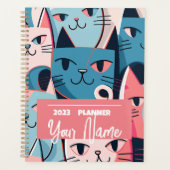Personnalisé 2023 Cat Mom Planner (Devant)