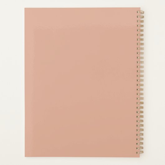 Personnalisé 2024 Pink hebdomadaire mensuel (Dos)