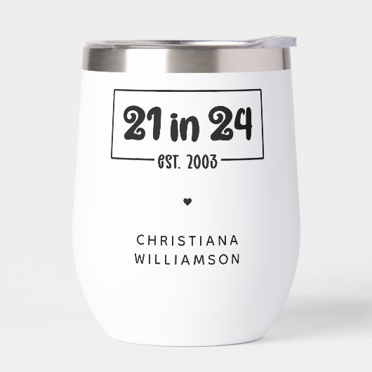 Personnalisé 21e anniversaire 21 dans 24 Est 2003  (Gauche)