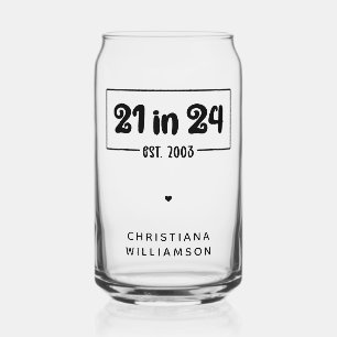 Personnalisé 21e anniversaire 21 dans 24 Est 2003