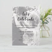 Personnalisé 2 Photo Engagement Party Invitation (Debout devant)