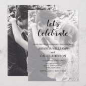 Personnalisé 2 Photo Engagement Party Invitation (Devant / Derrière)