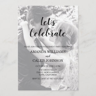 Personnalisé 2 Photo Engagement Party Invitation