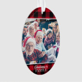 Personnalisé 2 Photo Rustique Rouge Buffalo Plaid  (devant)