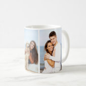 Personnalisé 3 Photo classique Gift White Mug (Devant droit)