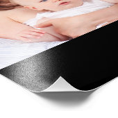 Personnalisé 3 sections Famille Photo Collage Blac (Coin)