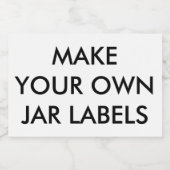 Personnalisé 3" x 2" Étiquettes de bocal alimentai (Étiquettes simples)