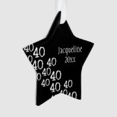 Personnalisé 40e anniversaire Décor gardien (devant)