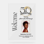 Personnalisé 50 & Fabulous Luxurious Black Gold (Recto)