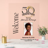 Personnalisé 50 & Fabulous Luxurious Black Gold (Mariage)