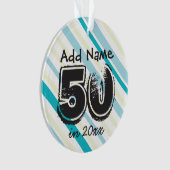 Personnalisé 50e anniversaire de vacances Keepsaké (devant)