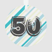 Personnalisé 50e anniversaire de vacances Keepsaké (dos)