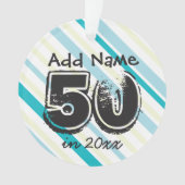 Personnalisé 50e anniversaire de vacances Keepsaké (devant)