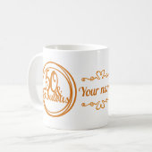 Personnalisé 50e anniversaire Fabuleux café Mug (Devant gauche)