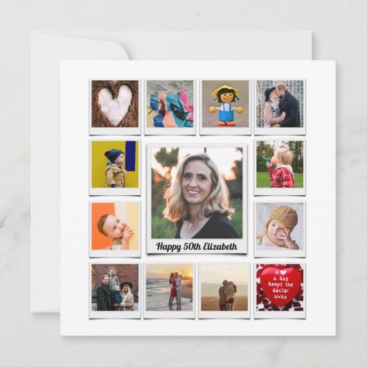 Personnalisé 50e anniversaire Modèle photo moderne (Devant)