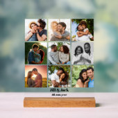Personnalisé 9 Photo Collage Modèle pour couples (Neutre)