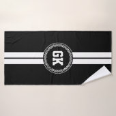 Personnalisé À damiers bande (Serviette de bain)