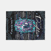 Personnalisé À Ma Couverture Fille, (Devant (Horizontal))