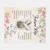 Personnalisé À Mon Futur Couverture Femme (Devant (Horizontal))