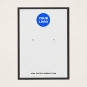 Personnalisé Ajouter Logo Écran de bijouterie gris (Devant)