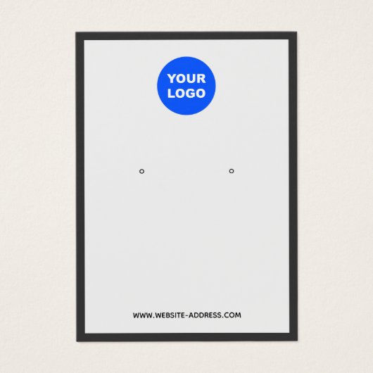 Personnalisé Ajouter Logo Écran de bijouterie gris (Devant)