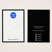 Personnalisé Ajouter Logo Écran de bijoux à oreill (Devant & derrière)