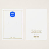 Personnalisé Ajouter Logo Écran de bijoux à oreill (Devant & derrière)