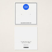 Personnalisé Ajouter Logo Écran de bijoux à oreill (Devant & derrière)