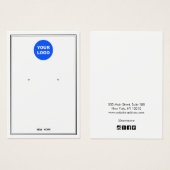 Personnalisé Ajouter Logo Écran de bijoux à oreill (Devant & derrière)