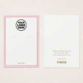 Personnalisé Ajouter Logo Pale Rose Écran Bijoux à (Devant & derrière)