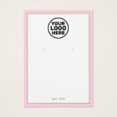 Personnalisé Ajouter Logo Pale Rose Écran Bijoux à (Devant)