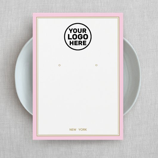 Personnalisé Ajouter Logo Pale Rose Écran Bijoux à