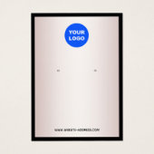 Personnalisé Ajouter Logo Rose Gold Écouter Bijoux (Devant)