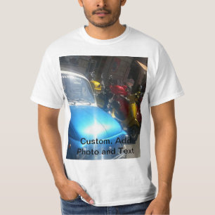 Personnalisé. Ajouter un T-shirt photo et texte
