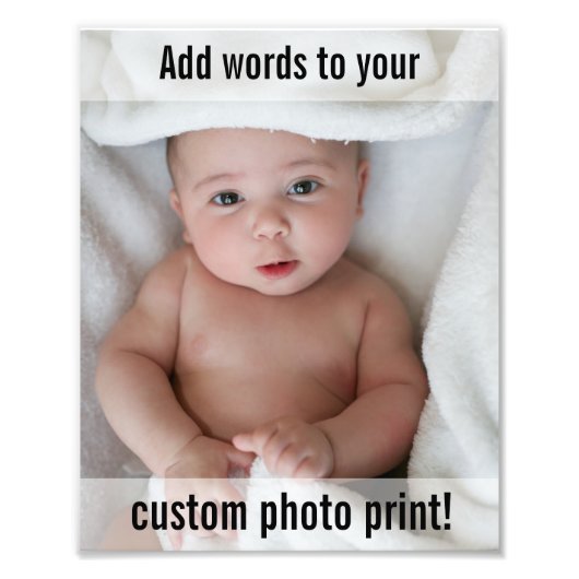 Personnalisé Ajouter une photo et un texte (Devant)