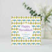 Personnalisé ajouter votre nom Hanoukka carte mign (Debout devant)