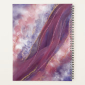 personnalisé Ajouter votre nom rose violet or marb (Dos)