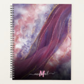 personnalisé Ajouter votre nom rose violet or marb (Devant)