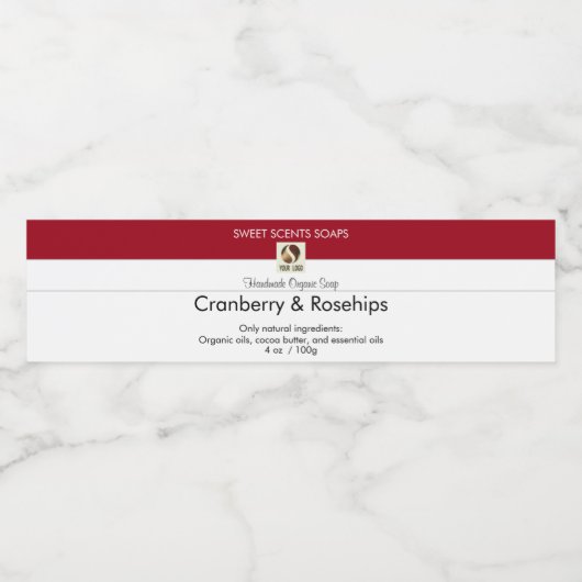 Personnalisé Ajoutez votre logo Étiquette de boute (Étiquettes simples)