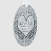 Personnalisé Ange Heart and Wings Memorial (devant)