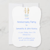 Personnalisé Anniversaire Invitation main dans la (Dos)