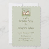 Personnalisé Anniversaire Invitation Sparrow Famil (Dos)