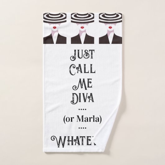 Personnalisé Appelez-Moi Diva (Serviette à main)